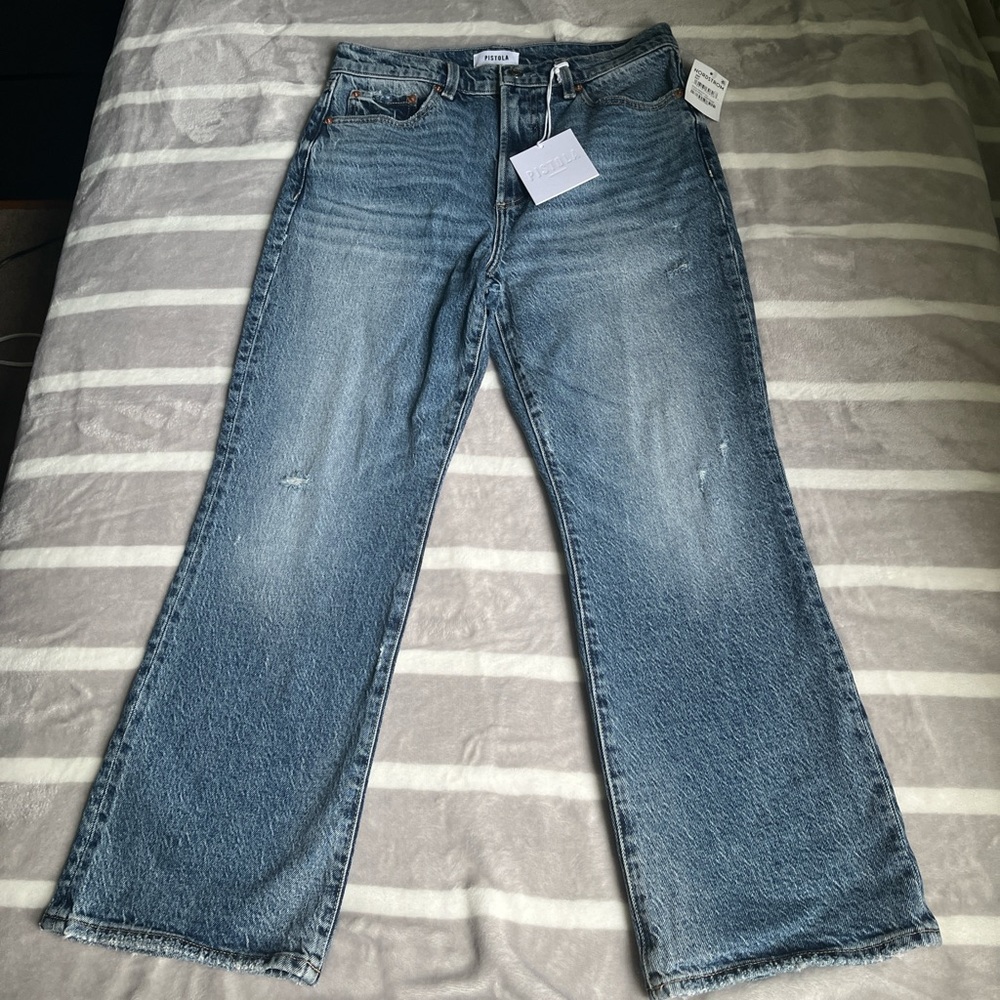 Pistola ‘Ally’ Crop Flare Jeans | Size 28P | NWT